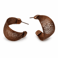 Wire Ribbon Classic Hoop Earring
