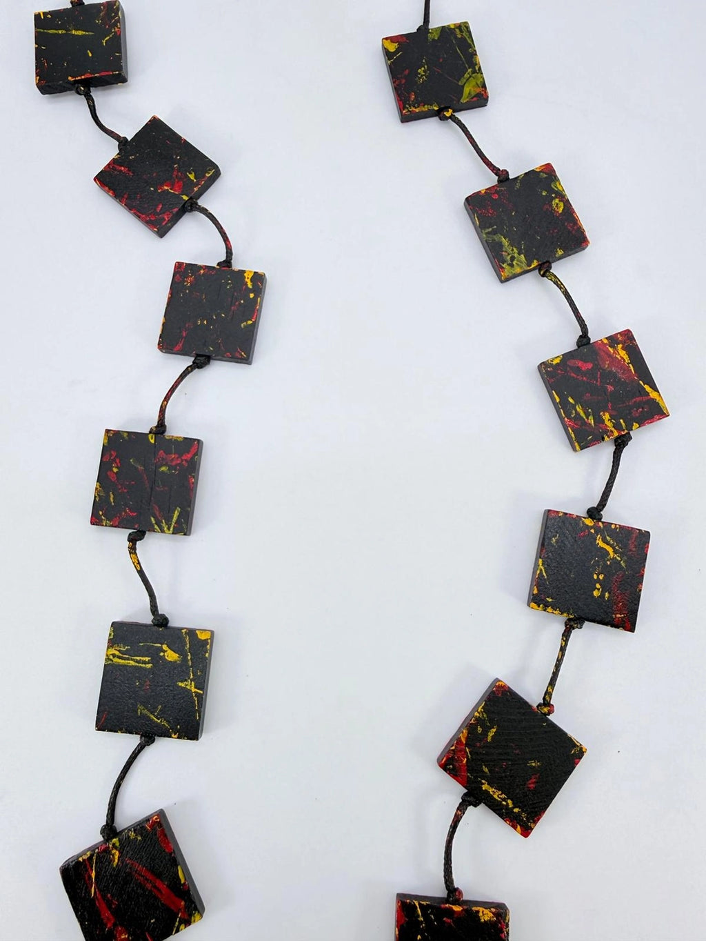 Wooden Square Necklace