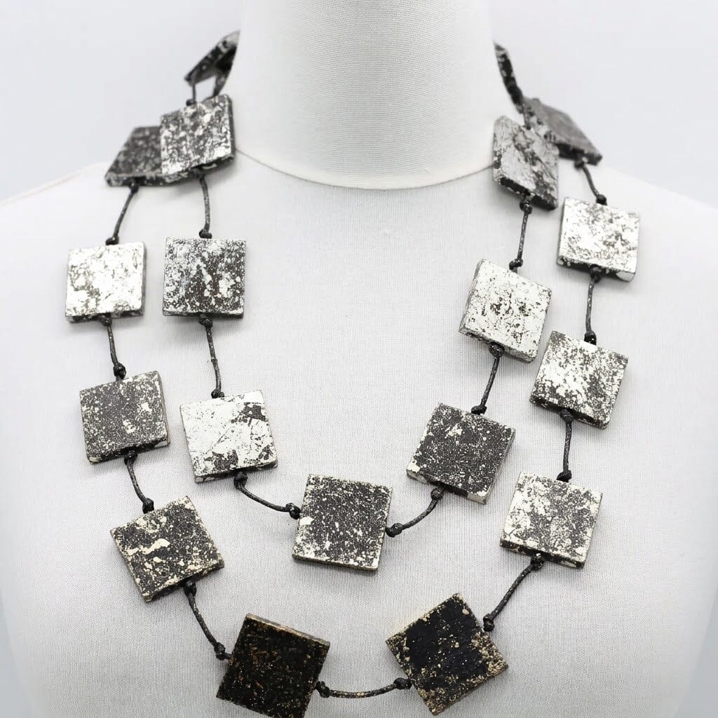 Wooden Square Necklace