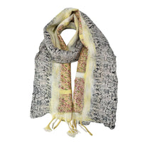 Felt/Saree Scarf W/Flowers