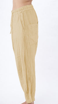 Wide Leg Drawstring Drop Crotch Trousers