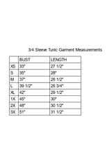 PALETTE BASICS 3/4 Sleeve Tunic