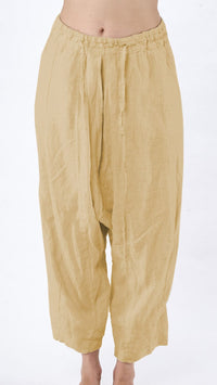 Wide Leg Drawstring Drop Crotch Trousers