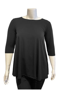 PALETTE BASICS 3/4 Sleeve Tunic - Plus Size